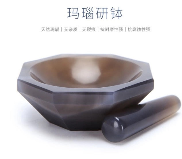 Agate Paste and Mortar