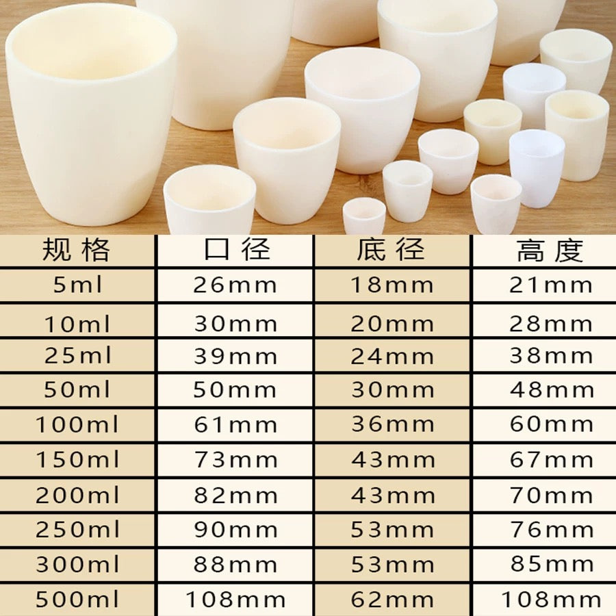 99% Alumnia Cylindical Shape Crucible with Lid