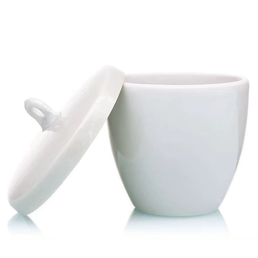 Highly Temperature and Chemical Resistant Ceramic Crucible with Lid