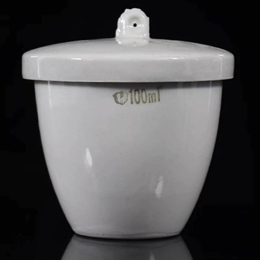 Highly Temperature and Chemical Resistant Ceramic Crucible with Lid