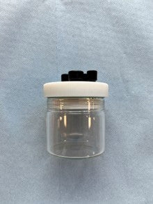 Three electrode testing cell with PTFE cap and glass body