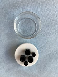 Three electrode testing cell with PTFE cap and glass body